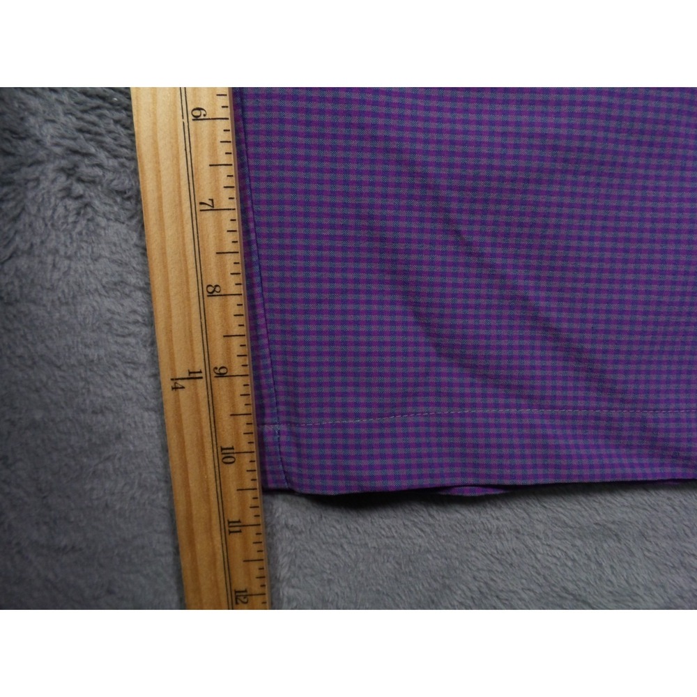 Adidas Golf Shorts Mens Size 32 Purple Ultimate 365 Gingham Plaid Stretch - Picture 9 of 14